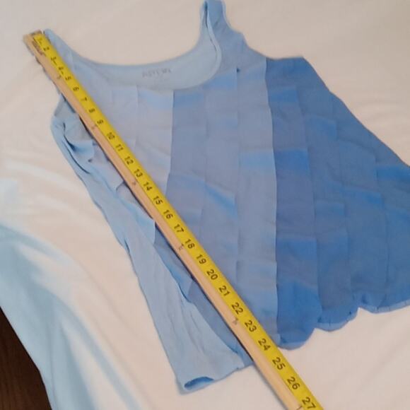 Apt 9 angle stripes blue tank . Flirty Small - Picture 6 of 7